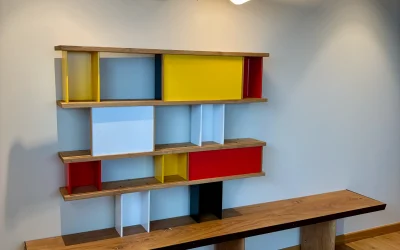 Bibliothèque en chêne massif